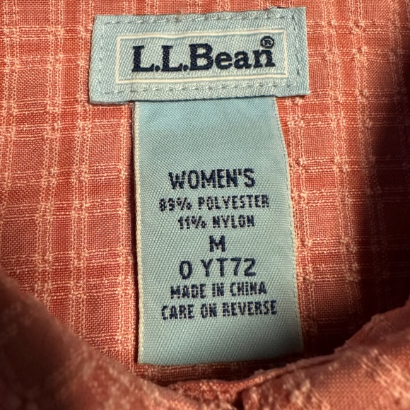 Vintage L.L. Bean Double Pocket Button Down Women Size Medium Fast Shipping - Picture 4 of 7